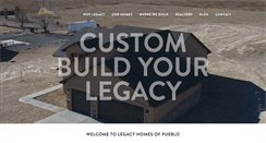 Desktop Screenshot of legacyhomesofpueblo.com